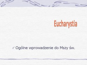 Ogólne wprowadzenie do mszału rzymskiego