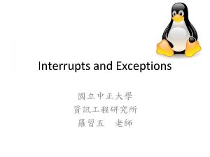 Interrupt Exceptions Interrupts maskable nonmaskable interrupt Exceptions Processordetected