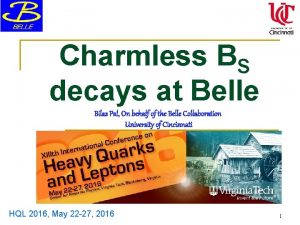 Charmless BS decays at Belle Bilas Pal On