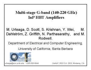 Multistage Gband 140 220 GHz In P HBT