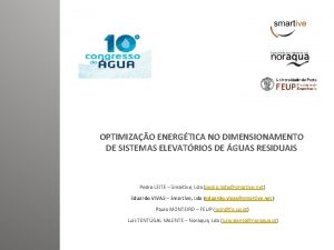 OPTIMIZAO ENERGTICA NO DIMENSIONAMENTO DE SISTEMAS ELEVATRIOS DE