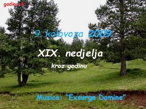 godina B 9 kolovoza 2009 XIX nedjelja kroz