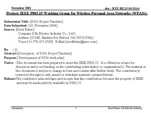 November 2004 doc IEEE 802 15 04241 r