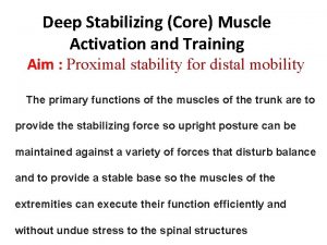 Trunk curl up test