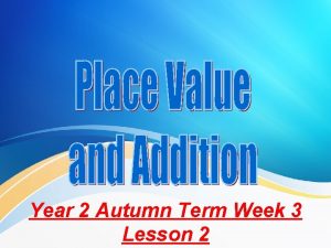 Year 2 Autumn Term Week 3 Lesson 2