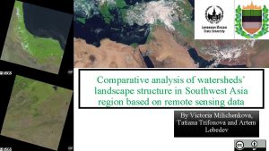 Comparative analysis of watersheds landscape structure in Southwest