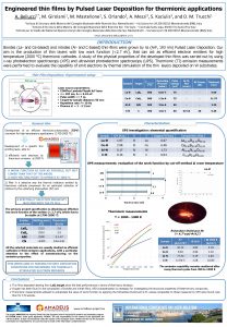 Engineered thin films by Pulsed Laser Deposition for