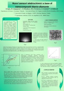 Nuovi sensori elettrochimici a base di nanocompositi titaniodiamante