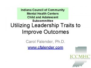 Indiana council of community mental health centers