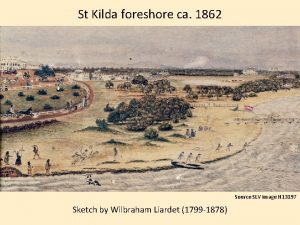 St Kilda foreshore ca 1862 Source SLV image