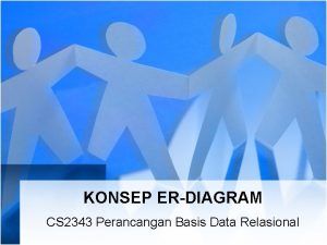 KONSEP ERDIAGRAM CS 2343 Perancangan Basis Data Relasional