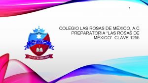 1 COLEGIO LAS ROSAS DE MXICO A C