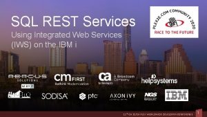 SQL REST Services Using Integrated Web Services IWS