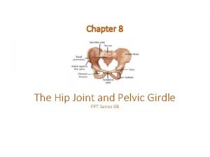 Chapter 8 The Hip Joint and Pelvic Girdle
