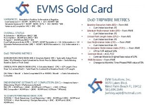 Evms gold card