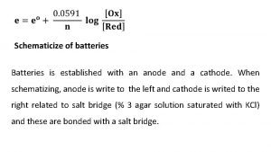 Schematicize of batteries Batteries is established with an