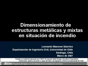 Dimensionamiento de estructuras metlicas y mixtas en situacin