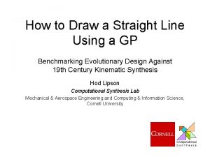 How to Draw a Straight Line Using a