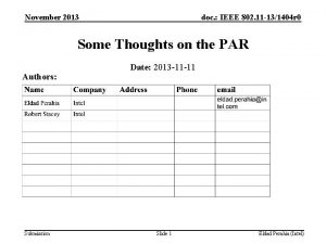 November 2013 doc IEEE 802 11 131404 r