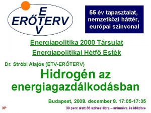 55 v tapasztalat nemzetkzi httr eurpai sznvonal Energiapolitika