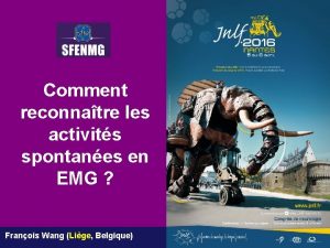 Comment reconnatre les activits spontanes en EMG Franois