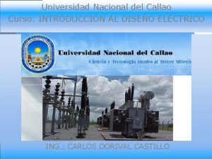 Universidad Nacional del Callao Curso INTRODUCCIN AL DISEO
