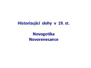 Novogotika znaky