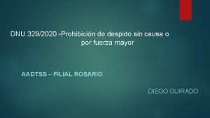 DNU 3292020 Prohibicin de despido sin causa o