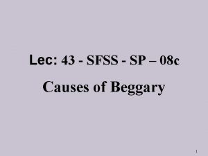 Lec 43 SFSS SP 08 c Causes of