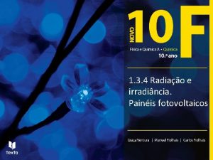 1 3 4 Radiao e irradincia Painis fotovoltaicos