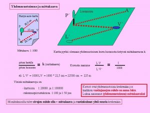 Yhdenmuotoisuus ja mittakaava P Harryn aarre kartta P