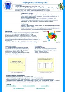 Untying the Accountancy Knot Project Team Frances OBrien