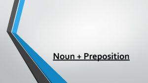 Noun preposition exercises
