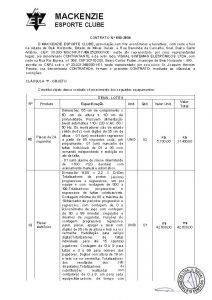 MACKENZIE ESPORTE CLUBE CONTRATO N 0 001 2015