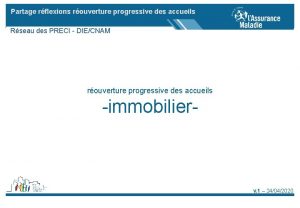 Partage rflexions rouverture progressive des accueils Rseau des