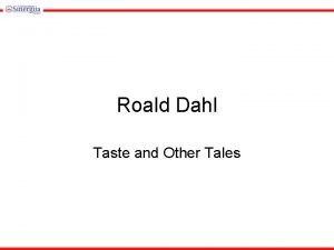 Taste roald dahl