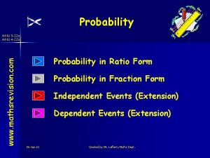 Probability www mathsrevision com MNU 3 22 a