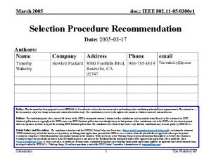 March 2005 doc IEEE 802 11 050300 r