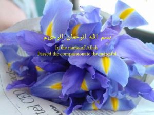 In the name of Allah Passed the compassionate