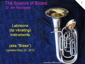 The Science of Sound Dr Bill Pezzaglia Labrisone