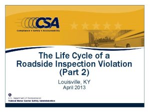 The Life Cycle of a Roadside Inspection Violation