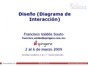 Diseo Diagrama de Interaccin Francisco Valds Souto francisco