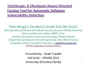 Taint Scope A ChecksumAware Directed Fuzzing Tool for
