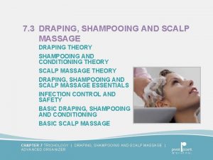 Describe the draping procedure for a shampooing service