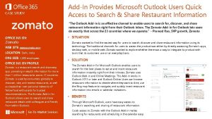 AddIn Provides Microsoft Outlook Users Quick Access to