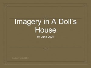 Imagery in a doll's house