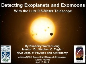 Detecting Exoplanets and Exomoons With the Lutz 0