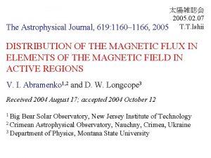 2005 02 07 The Astrophysical Journal 619 1160