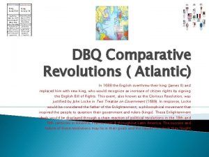 Atlantic revolutions dbq