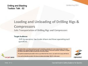 Drilling and Blasting Toolbox Talk 02 Updated Aug